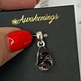 Garnet Raw Set in Sterling Silver 925 Pendant