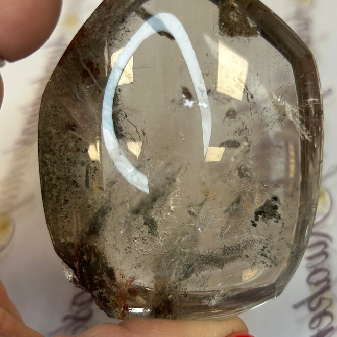 Garden (Landscape Ghost Phantom) Quartz Lodolite  Free Form 7oz