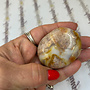 Flower Agate (Cherry Blossom) Palm Pillow Pocket Stones - Medium