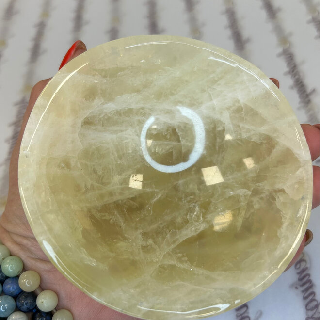 Citrine Bowl 4'' X 2'' - 1lb 3oz