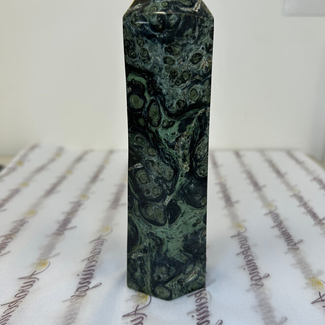 Crocodile (Kambaba) Jasper Tower 7'' -1 lb 10 oz