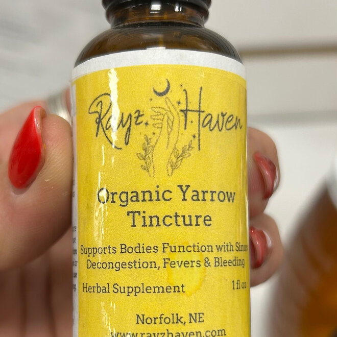 Rayz Haven Organic Yarrow Tincture