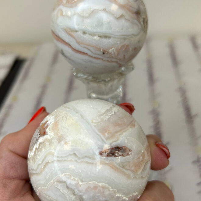 Banded Agate Orb Sphere 55-60