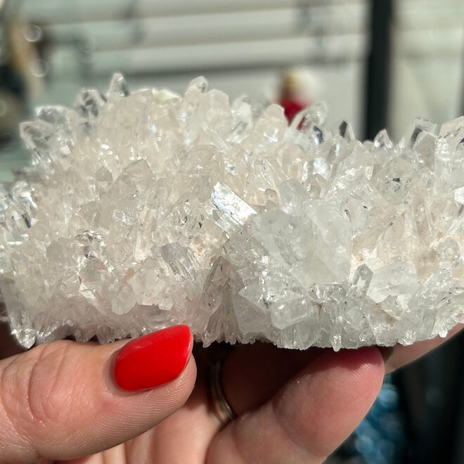 Clear Quartz Cluster Specimen 5'' x  4'' x 1.5'' - 15.7 oz