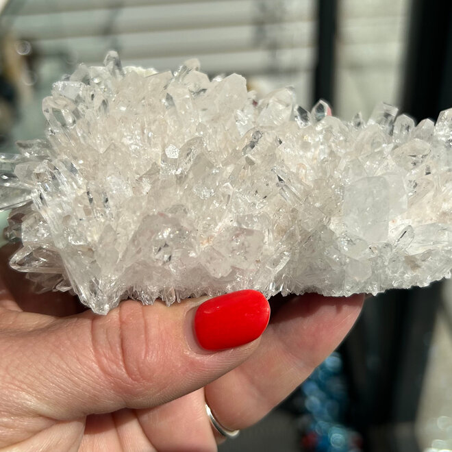 Clear Quartz Cluster Specimen 5'' x  4'' x 1.5'' - 15.7 oz
