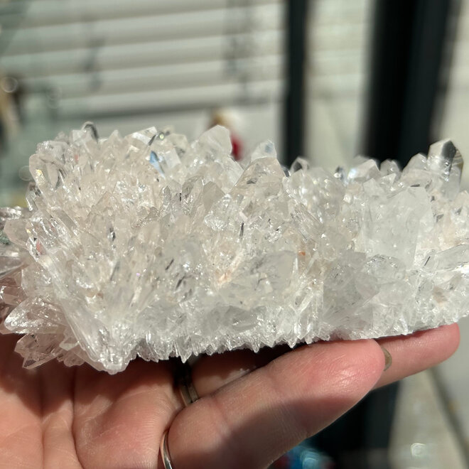 Clear Quartz Cluster Specimen 5'' x  4'' x 1.5'' - 15.7 oz
