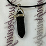 Lava Stone Double Point Pendant on 19'' Wax Cord