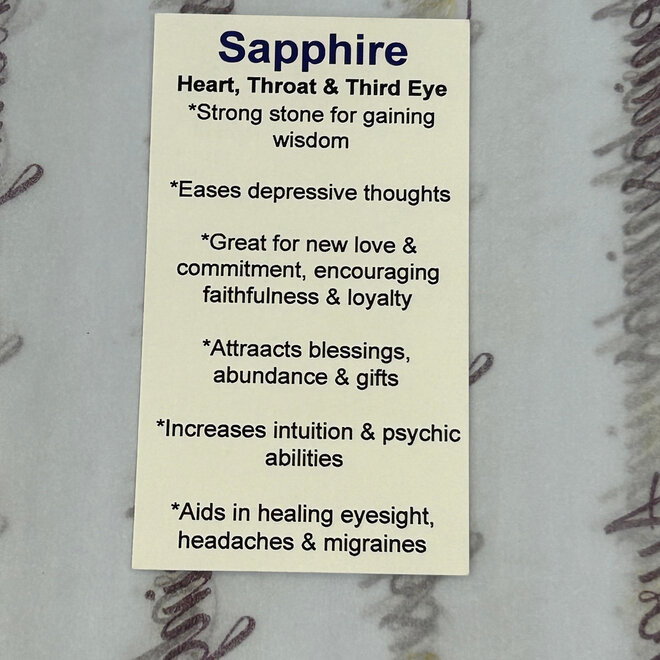 Blue Sapphire Polished Tumbled Large