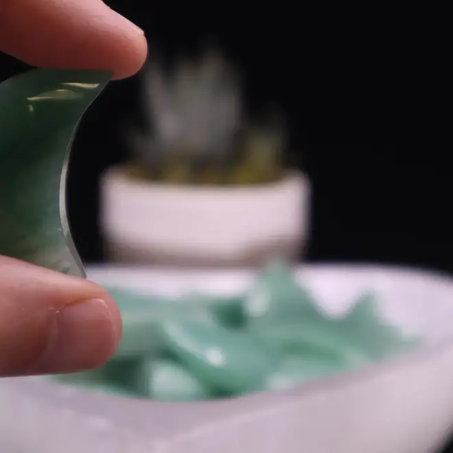 Green Aventurine Crescent Moon - Medium
