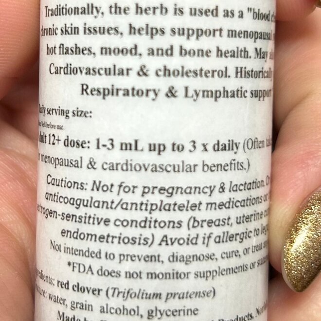 Rayz Haven Red Clover Tincture 1 fl oz