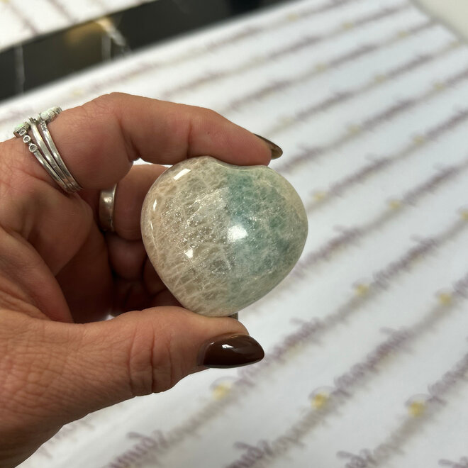 Amazonite Heart - Large