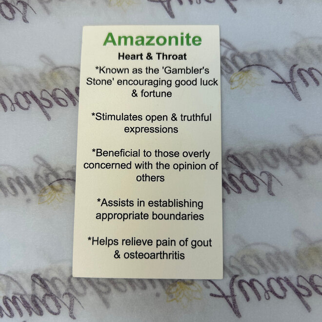 Amazonite Crescent Moon - Medium