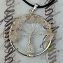 Rose Quartz Chip Tree of Life on 19'' Wax Cord