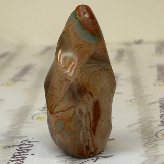 Desert Jasper Polychrome Jasper Flame 3'' - 3 oz