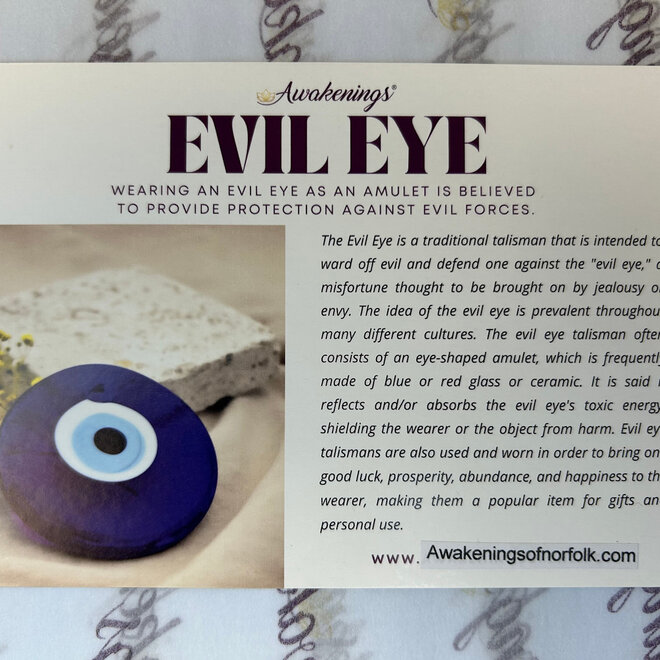 Guardian Eye - Evil Eye Pyramid Garnet in Arfvedsonite (Fireworks Stone)  1.5''