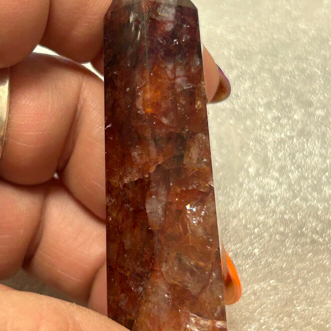 Fire Quartz (Red Hematoid) Generator Tower Point (AAA Grade ) - Medium (1.5-3")