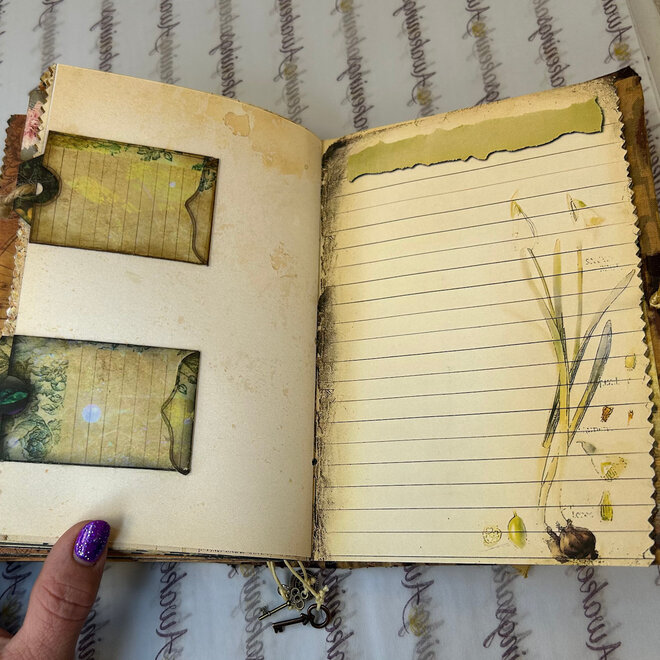 Junk Journal Local Hand Made 5.5'' x 8'' x 2''