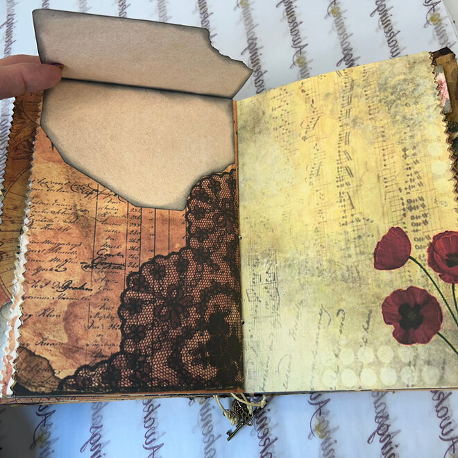 Junk Journal Local Hand Made 5.5'' x 8'' x 2''