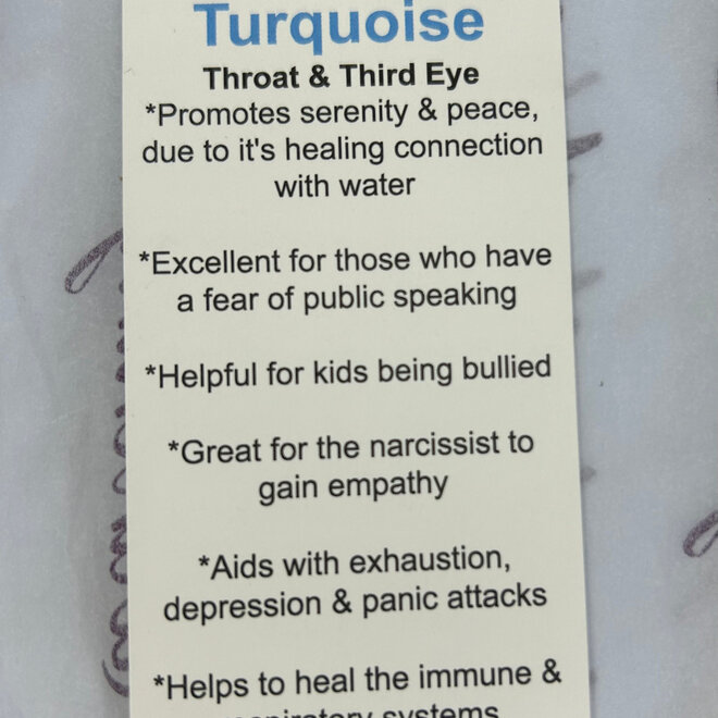 Real Turquoise Flat Slice- Small - .25 -1''