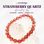 Strawberry Quartz (Red Guava) Stretch Bracelet 10mm