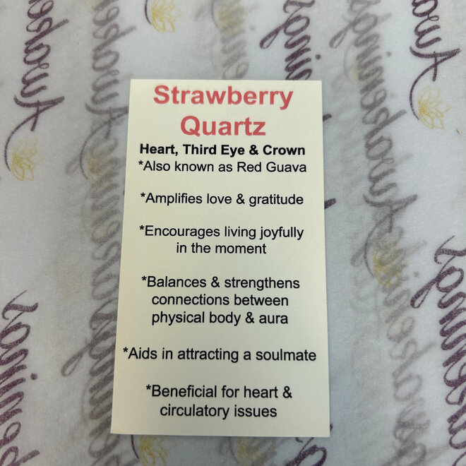 Strawberry Quartz (Red Guava) Stretch Bracelet 10mm