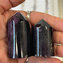 Purple Flower Fluorite Tower Point Generator- Medium (2-3")