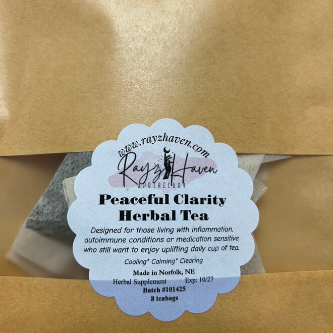 Rayz Haven Peaceful Clarity Herbal Tea