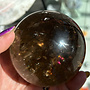 Smoky Smokey Quartz Sphere Orb (Rainbow Inclusions) 78mm
