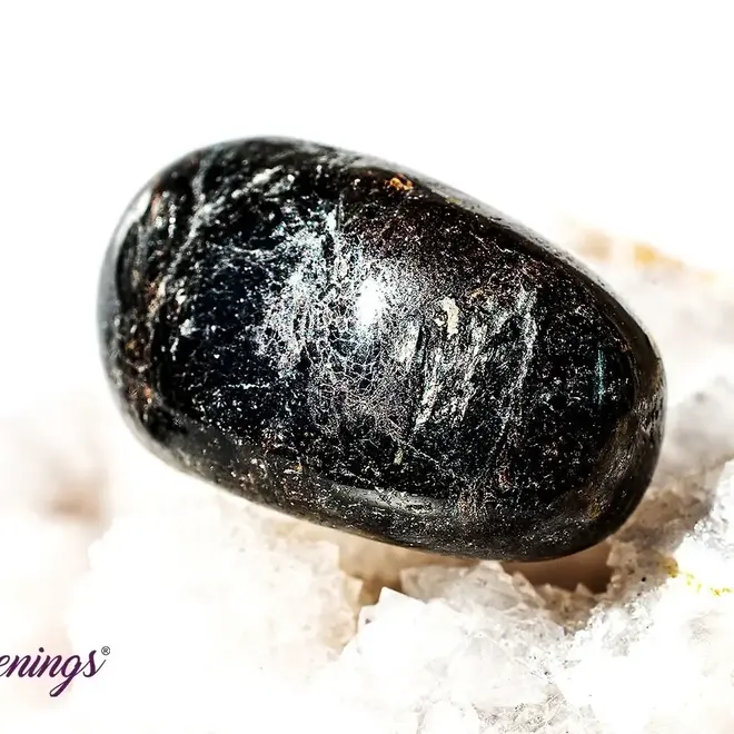 Arfvedsonite (Fireworks Stone) - Tumbled