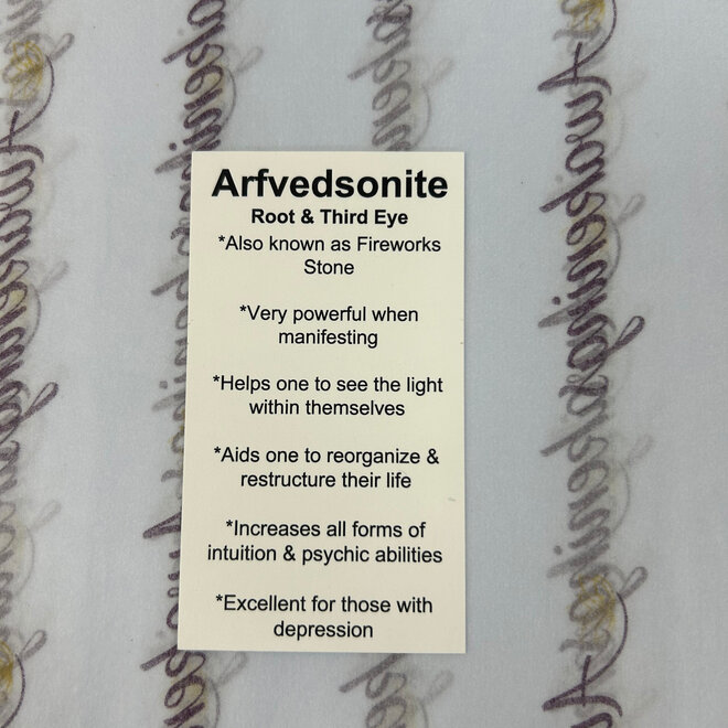 Arfvedsonite (Fireworks Stone) - Tumbled