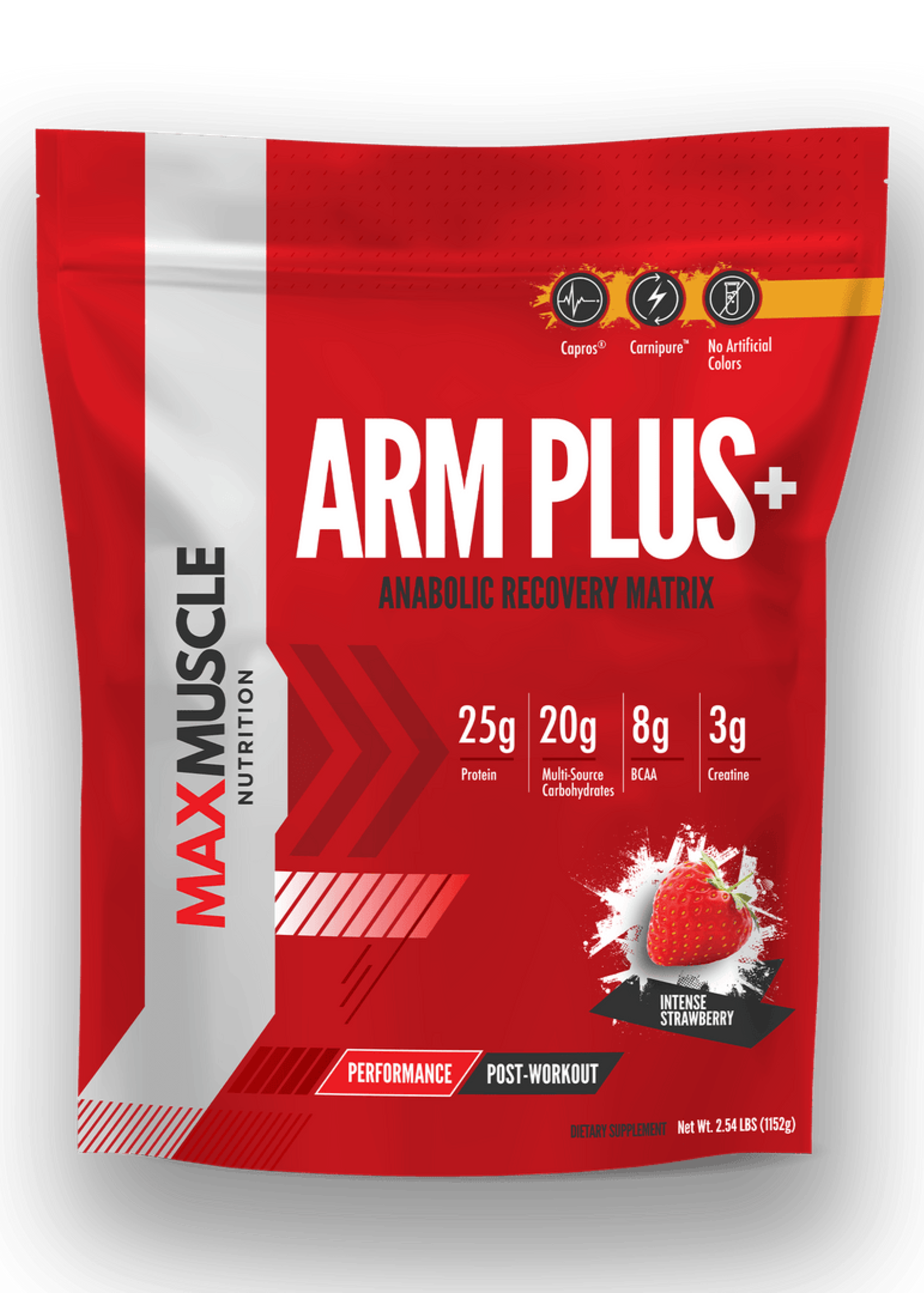 Max Muscle Arm Plus+ Post Workout Intense Strawberry