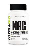 Nutrabio NAC (N-Acetyl Cysteine) 600mg 90 Capsules