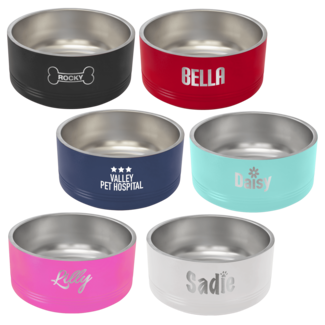 Polar Camel Pet Bowls Custom Engraved