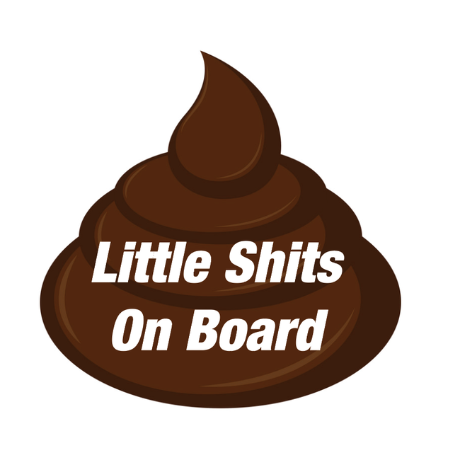 SLE Customs Little Shits on Board Sticker