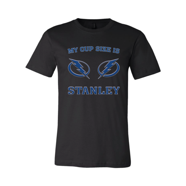 SLE Customs My Cup Size is Stanley Tampa Bay Lightning Shirt