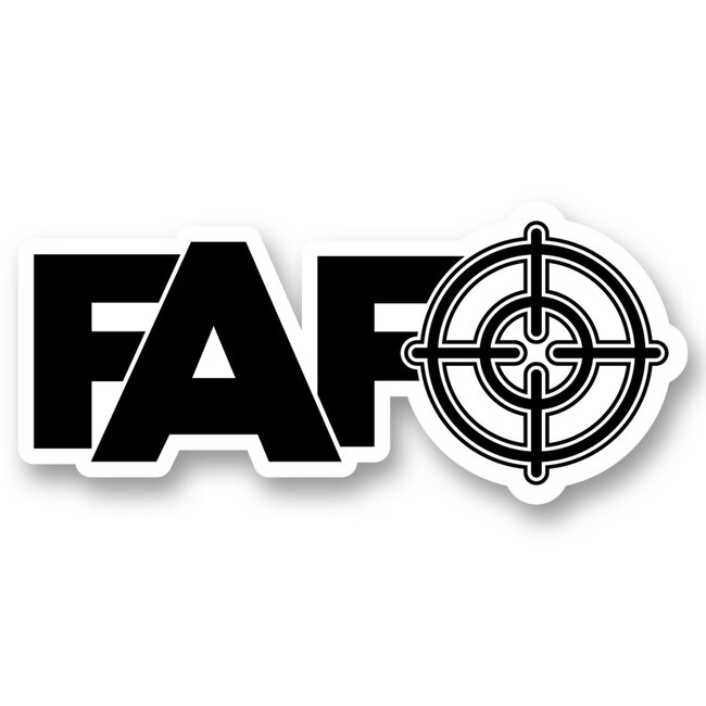 SLE Customs FAFO Crosshair Sticker