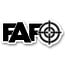 SLE Customs FAFO Crosshair Sticker