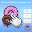 The Shocker Doughnut Decal - Humorous Food-Themed Sticker, Over 5" Tall