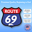 Route 69 Decal - Playful & Provocative, Standard/Distressed Finish