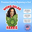 Kamala Harris Word Salad Sticker - Political Satire