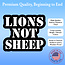 SLE Customs Lions Not Sheep Sticker - 5 inch