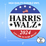 SLE Customs Harris-Walz 2024 Sticker Set (10 Pack) - Support Kamala Harris for President