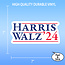 SLE Customs Harris-Walz 2024 Sticker Set (10 Pack) - Support Kamala Harris for President