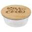 13oz Round Glass Container with Bamboo Lid - Custom Engraving or Full-Color Printing