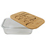 35oz Rectangle Glass Container with Bamboo Lid - Custom Engraving or Full-Color Printing