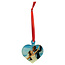 Heart Acrylic Ornament with Red Ribbon - Custom Full-Color Printing