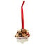 3" Snowflake Acrylic Ornament with Red Ribbon - Custom Full-Color Printing