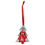 3" x 4" Christmas Tree Acrylic Ornament with Red Ribbon - Custom Full-Color Printing