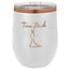 12oz ION-Plated Stemless Wine Tumbler with Lid - Custom Laser Engraving