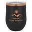 12oz ION-Plated Stemless Wine Tumbler with Lid - Custom Laser Engraving